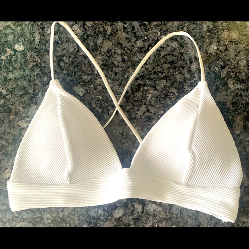 White Bikini top (size 8)